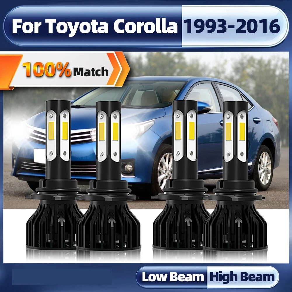 

Автомобильная лампа для фар головного света HB3 9005 HB4 9006, лампы головного света 12 в 6000K, автомобильная лампа для Toyota Corolla 1993-2011 2012 2013 2014 2015 2016