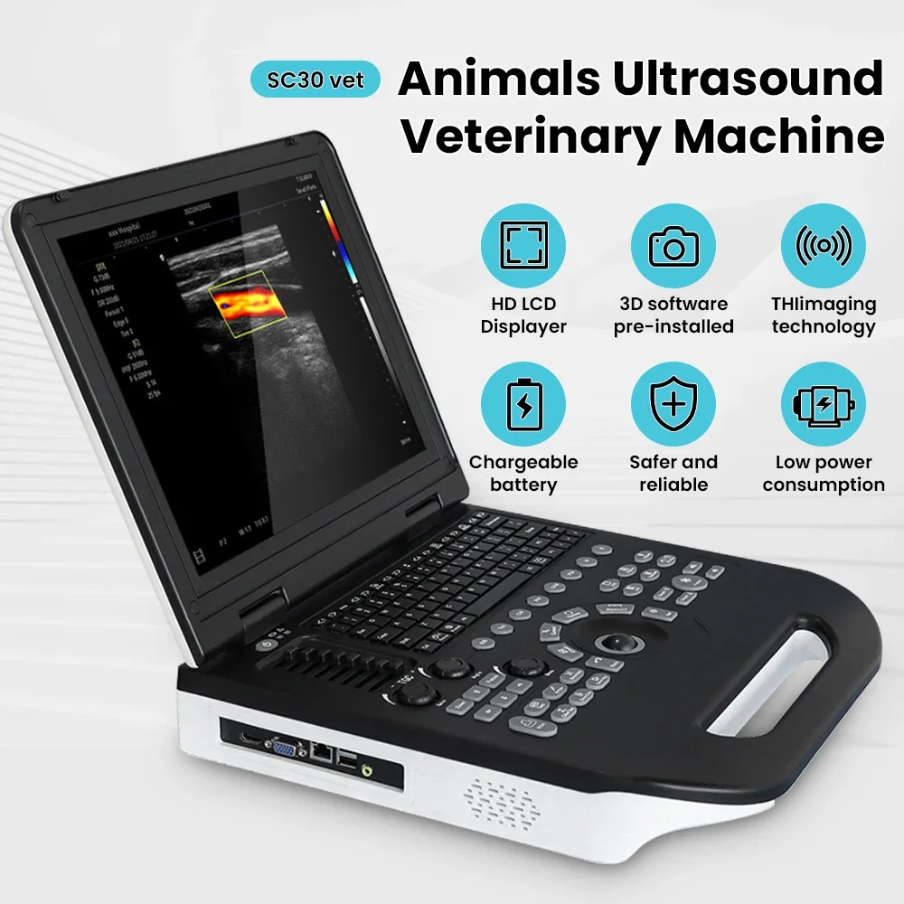 SC30 Ветеринарная цветная ветеринарная диагностическая система B-ультразвука 15