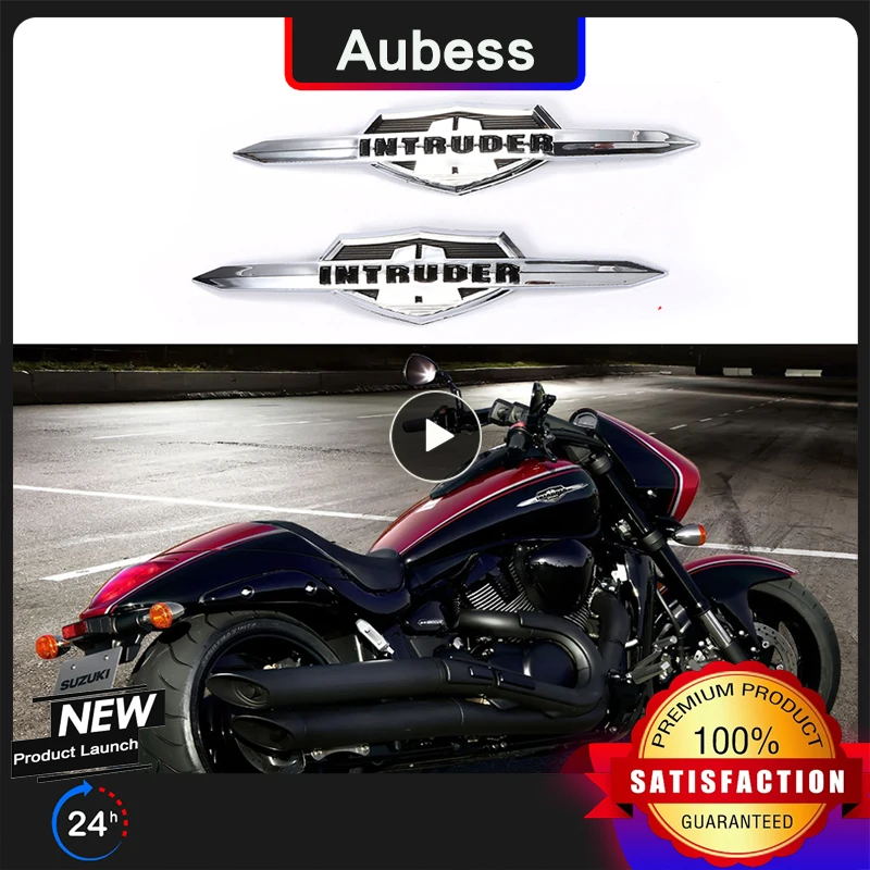 

Портативный значок на мотоцикл, топливный бак, эмблема, наклейка, наклейка, универсальная прочная эмблема на бензобак, хромированный значок для Suzuki Intruder