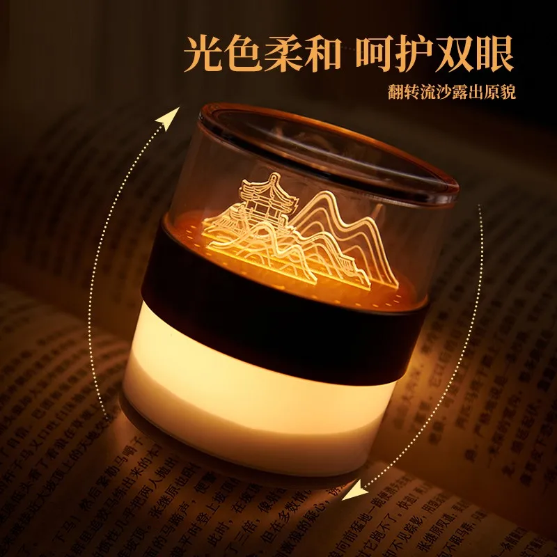 Dunhuang Cultural impression Moon Spring hourglass night light uses various indoor scenes |