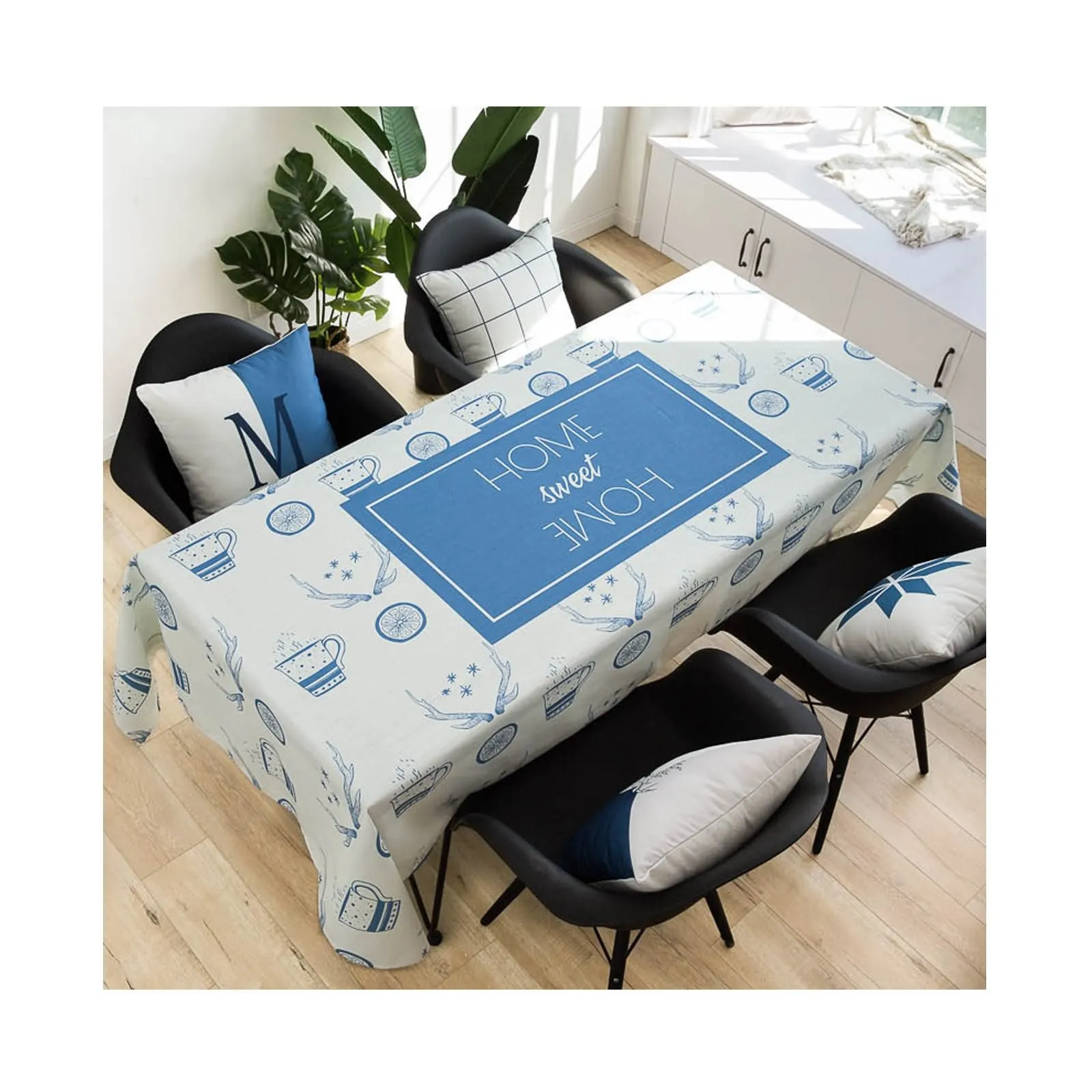 

Polyester Tablecloths, Waterproof Table Covers Simple Nordic Style Animal Printing Style 1 Dining Table Coffee Table Deco