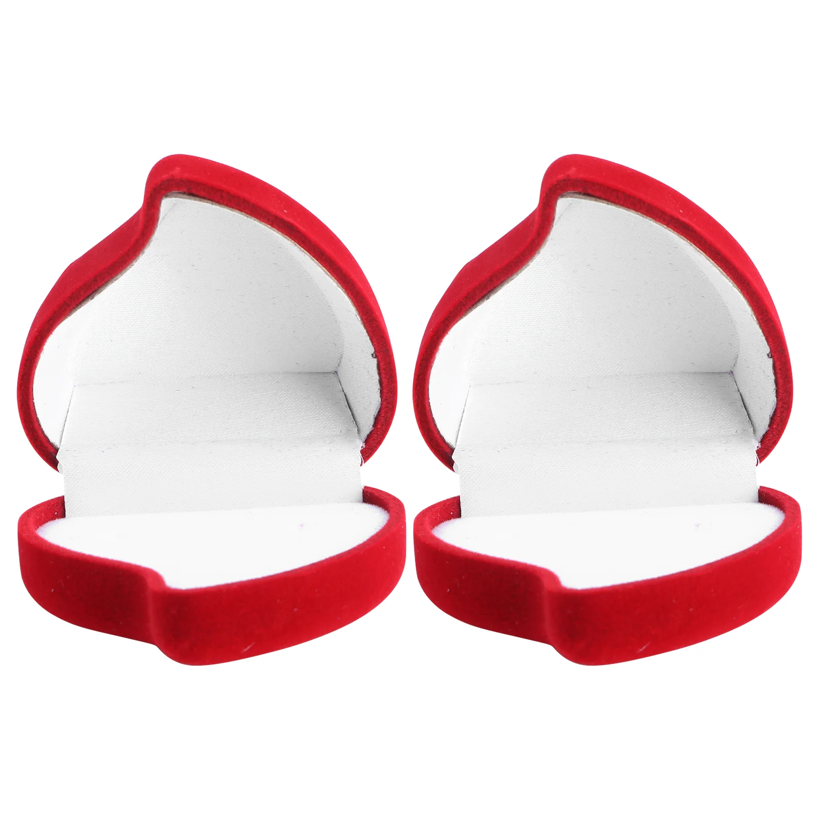 

2 Pcs Ring Storage Box Wedding Ring Holder Jewlery Case Heart Shaped Ring Box Heart Jewelry Box Rose Flower Gift Holder Roses