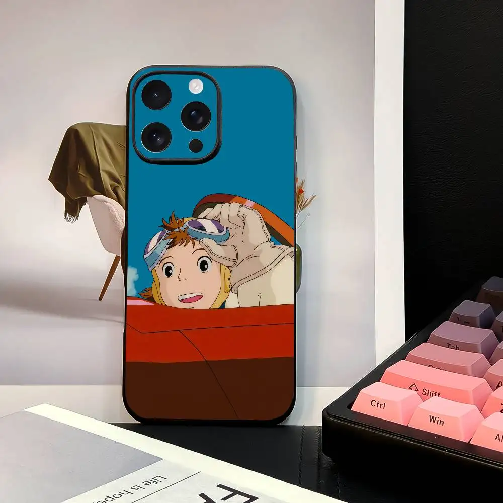 Cartoon P-Porcos R-Rossos Phone Case Stylish Black Matte TPU Case For 11-16. Anti-slip And Wear-resistant (art.: 3920d2fb9eff0) - 3920d2fb9eff0