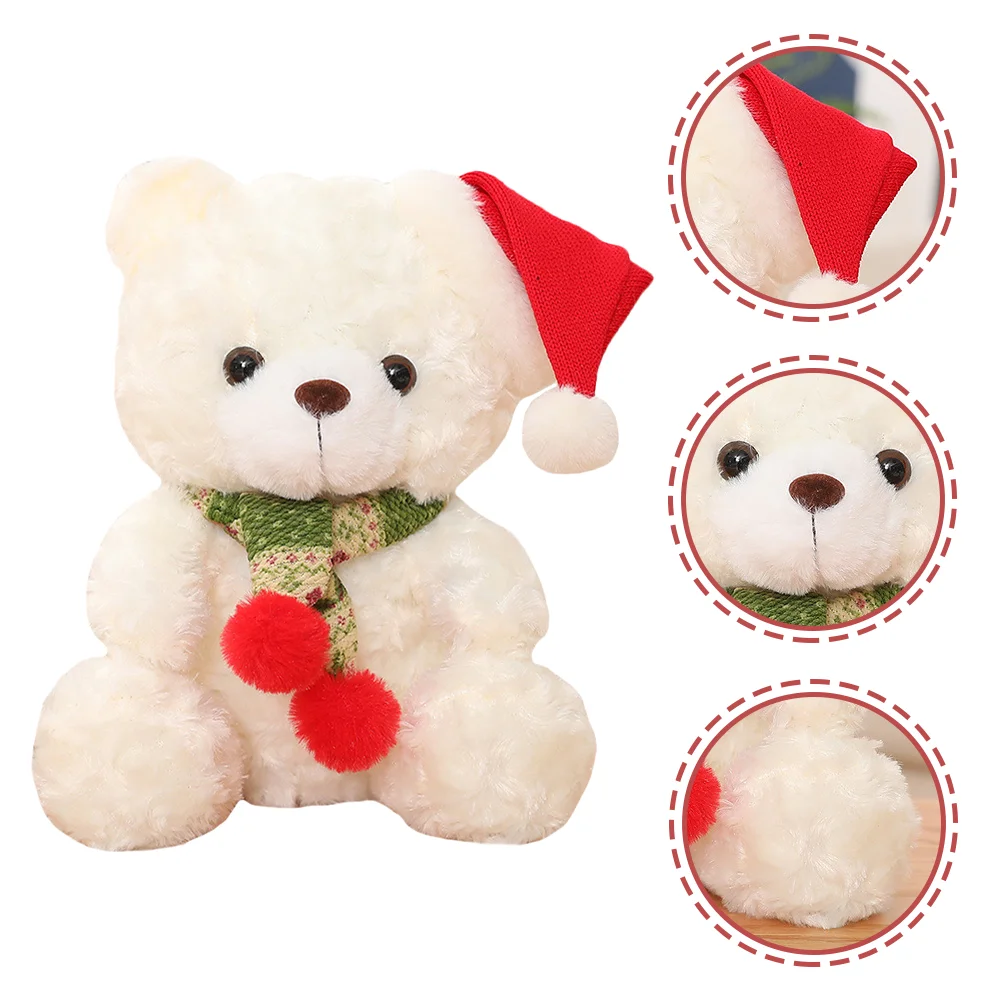 

Christmas Plush Bear Decor Xmas Ornament Christmas Gift for Kids Boys Girls Women