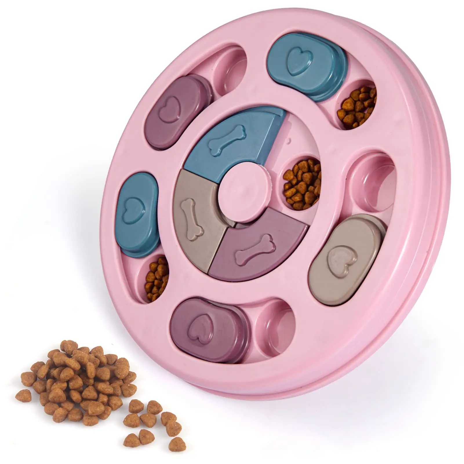 

Dog Puzzle Toys Interactive Increase Puppy IQ Food Dispenser NonSlip Bowl Slowly Eating Enrichment Toys for Dogs Cats Training