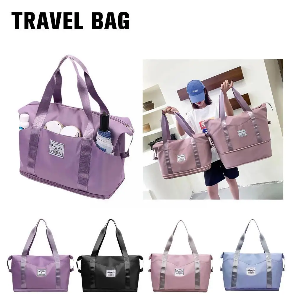 

Folding Travel Bags Waterproof Tote Travel Luggage Bags For Women Large Capacity Multifunctional Travel Duffle Bags Handbag P6C2