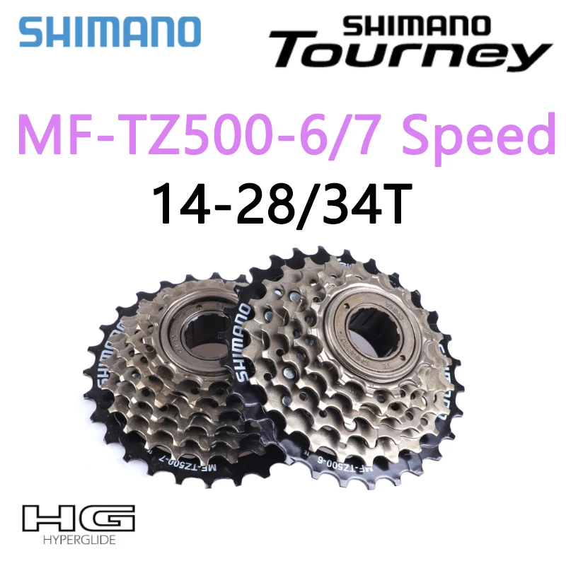 

SHIMANO TOURNEY MF-TZ500 MF-TZ31 7v 7 Speed Cassette Mountain Bike Freewheel Metal Thread Sprocket 14-28/34T Original Parts