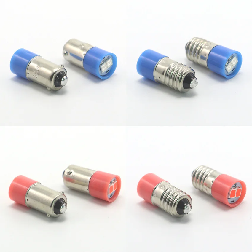 Фото E10 6V 12V 24V BA9S Светодиодная лампа Миниатюрная индикаторная лампа Приборная лампа №2
