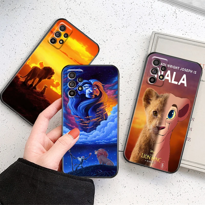 

Disney The Lion King Simba For Samsung Galaxy A72 5G Phone Case Carcasa Cases Funda Back Shell Liquid Silicon Shockproof Coque