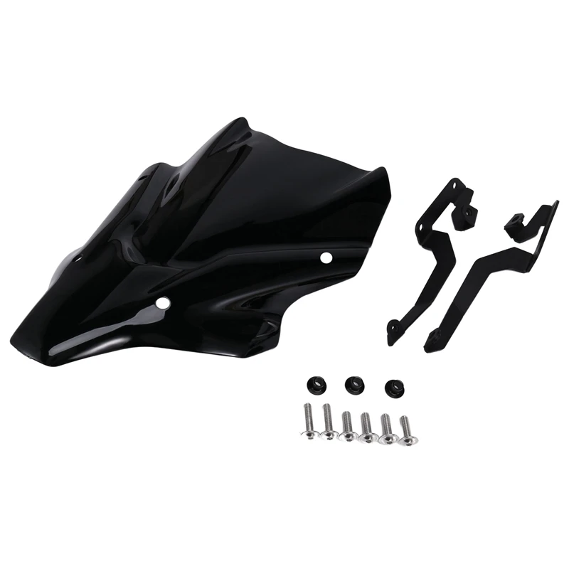 

Ветровое стекло мотоцикла с двойными пузырьками, дефлектор ветра для Yamaha FZ-07 MT07 FZ07 2021