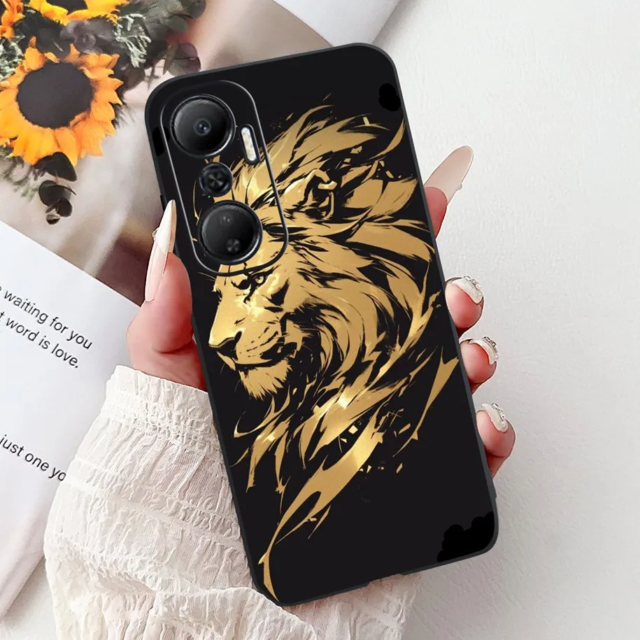 Для Infinix Hot 20 20i 4G Чехол X6826 X665C Силиконовый чехол Cute Cat Tiger Мягкий для Play X6825 Hot20 5G Coque