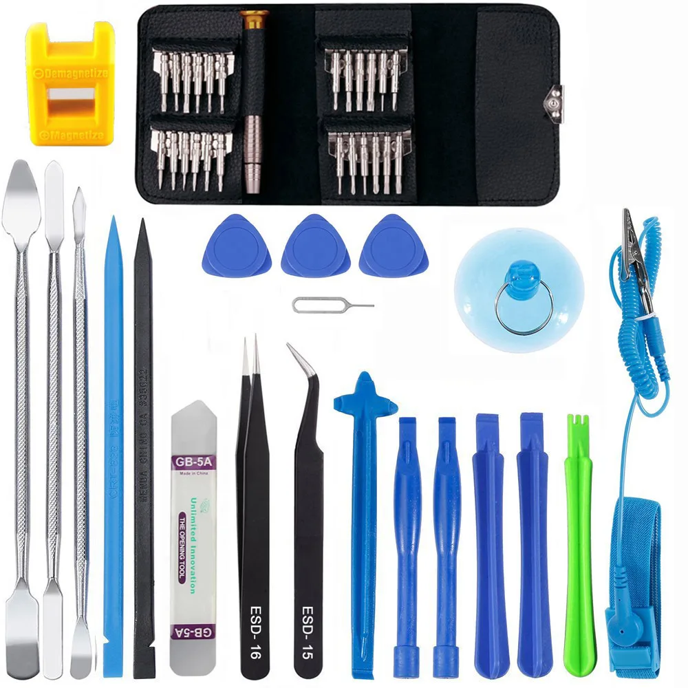 

Professional 46 in 1 Mobile Phone Screen Opening Repair Tools Kit Screwdriver Pry Disassemble Tool Set for iPhone Samsung Ipad