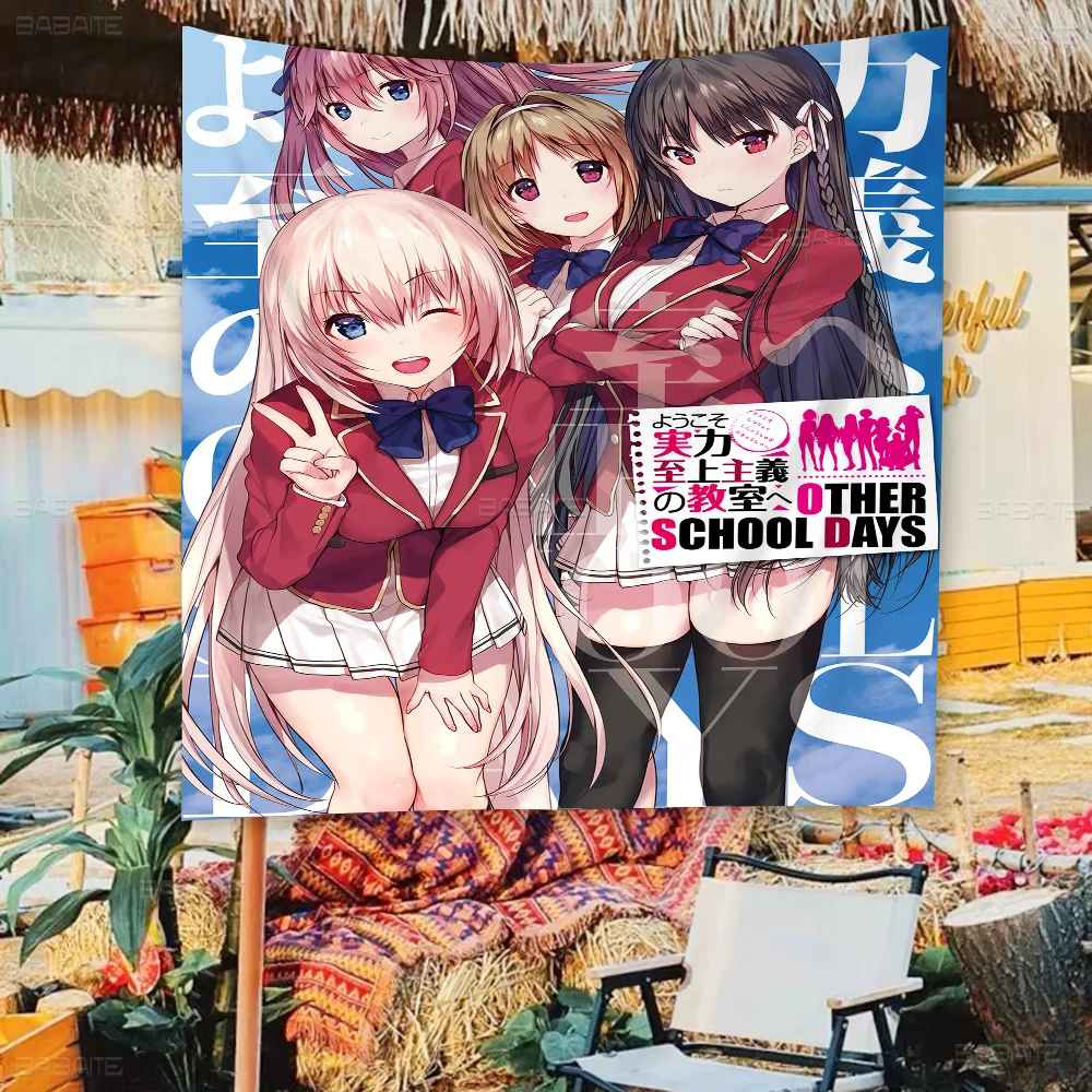 Classroom Of The Elite Season2 Anime Chart Flag For Living Room Home Dorm Decor Art Banner