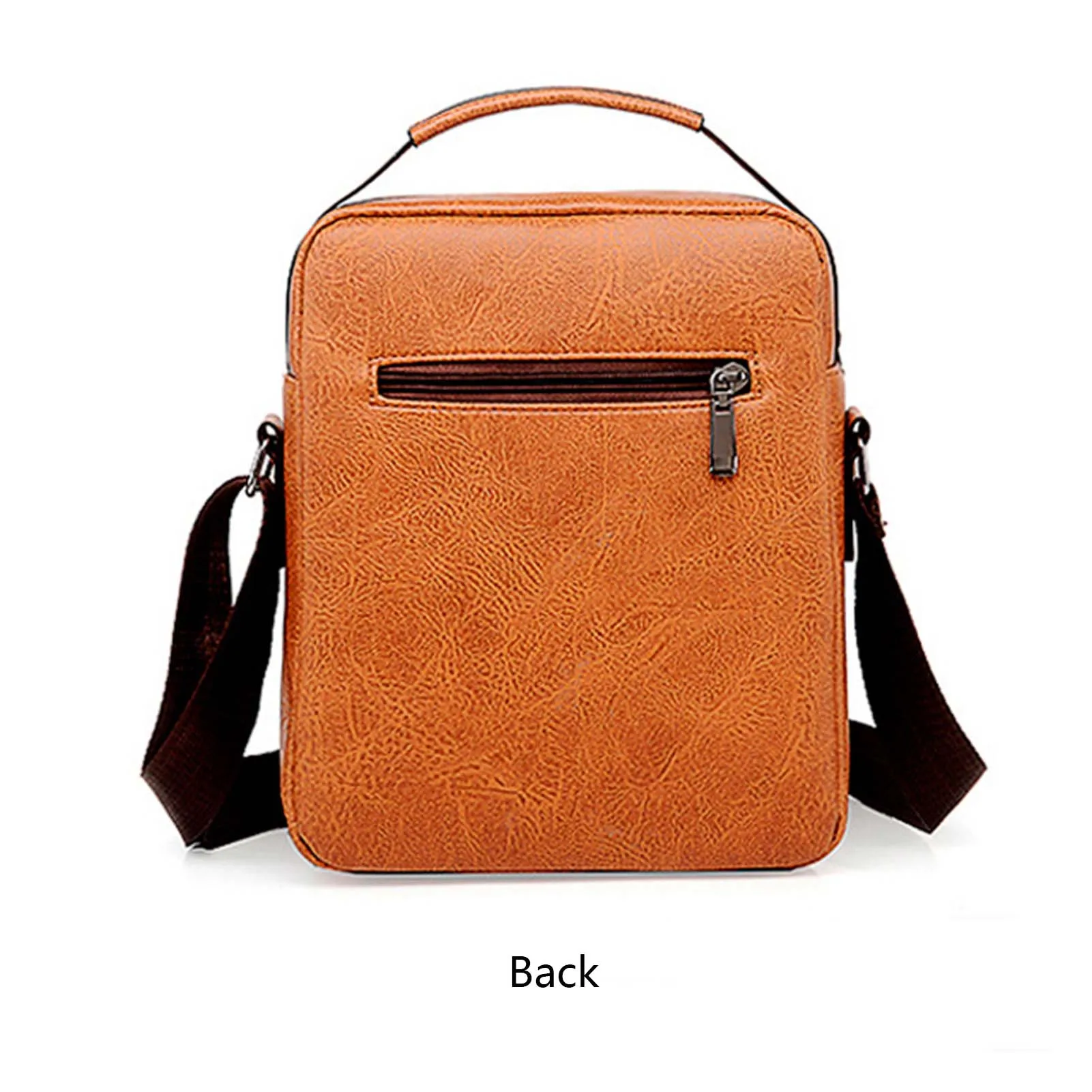 Portable Solid-Color Men's Shoulder Bag Large Capacity Lightweight Small Bag For Men Daily Use