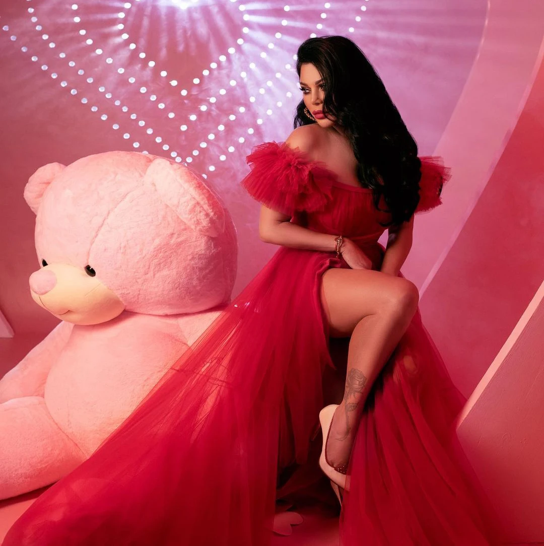 

Sexy Off The Shoulder High Split Tulle Dress A line Draped Birthday Party Long Party Dresses Plus Illusion Mesh Formal Gowns