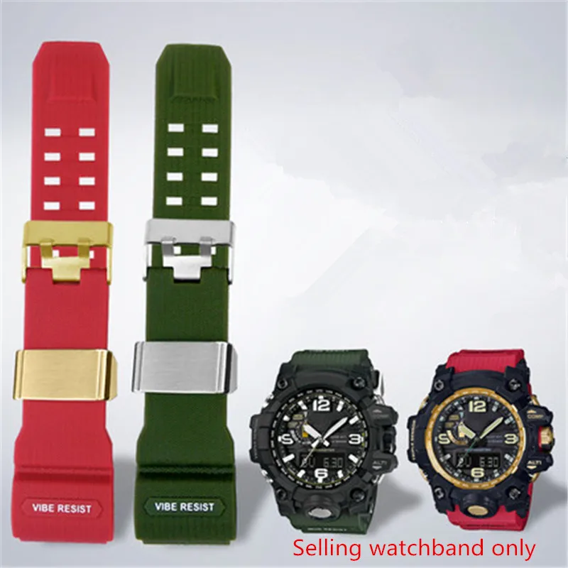 

Resin Watch band for Casio G-Shock big mud king GWG-1000-1A/A3/1A1 GB/GG series Sport soft silicone rubber mans watch strap 24mm