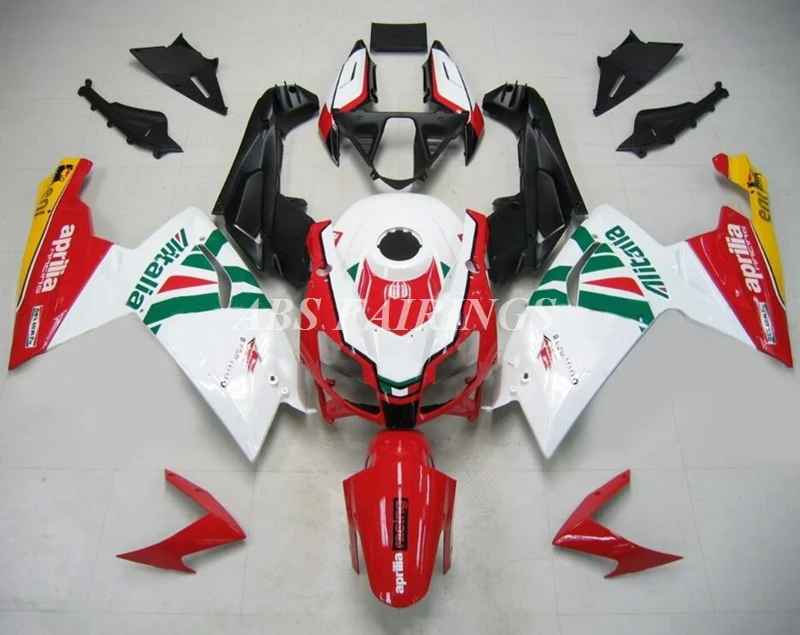 

Новый комплект обтекателей из АБС-пластика, подходит для Aprilia RS125 RS4 50 125 2006 2007 2008 2009 2010 2011 06 07 08 09 10 11, комплект кузова красного и зеленого цвета
