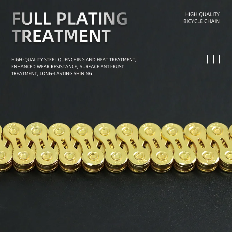 Горная велосипедная цепь Wake MTB 116L 11S скорость углеродистая сталь золото