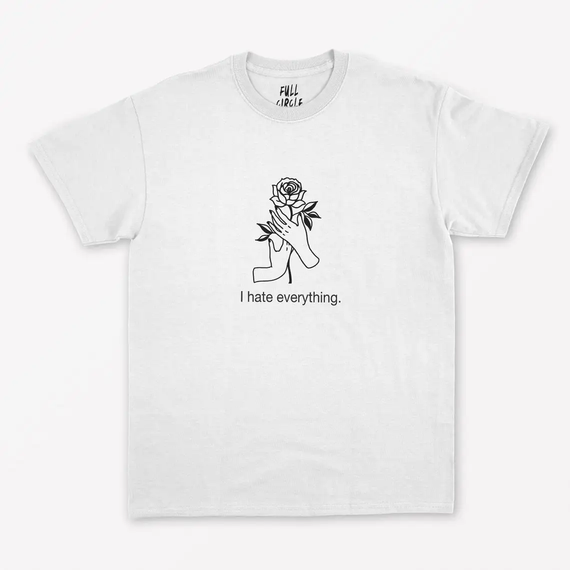 

Футболка I Hate All-Nihilist, рубашка грустной девушки, футболка с принтом грустных песен розы