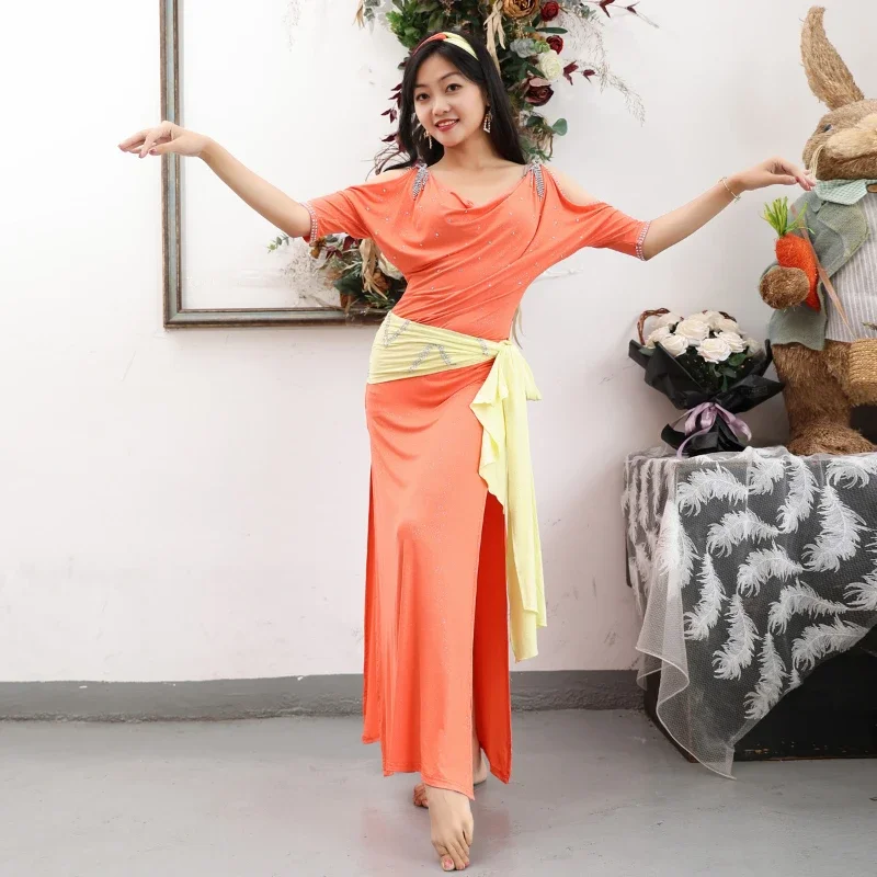 Костюм для практики танца живота платье из модала балади халат Шааби одежда