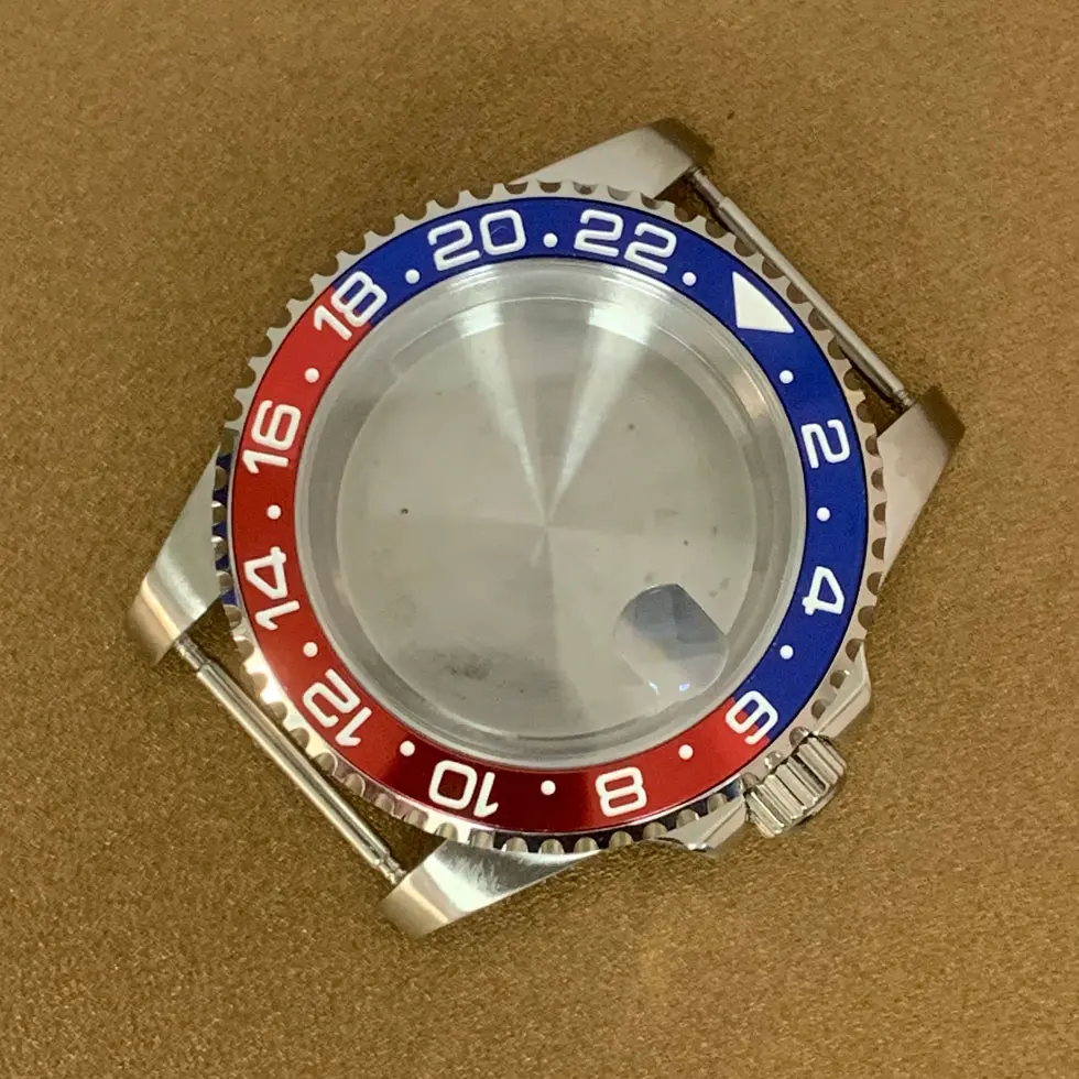 Upgraded 40mm Modification Watch Case Fine Stainless Steel Sapphire Glass Mirror Fit NH35 NH36 Automatic Movement Case Nh35