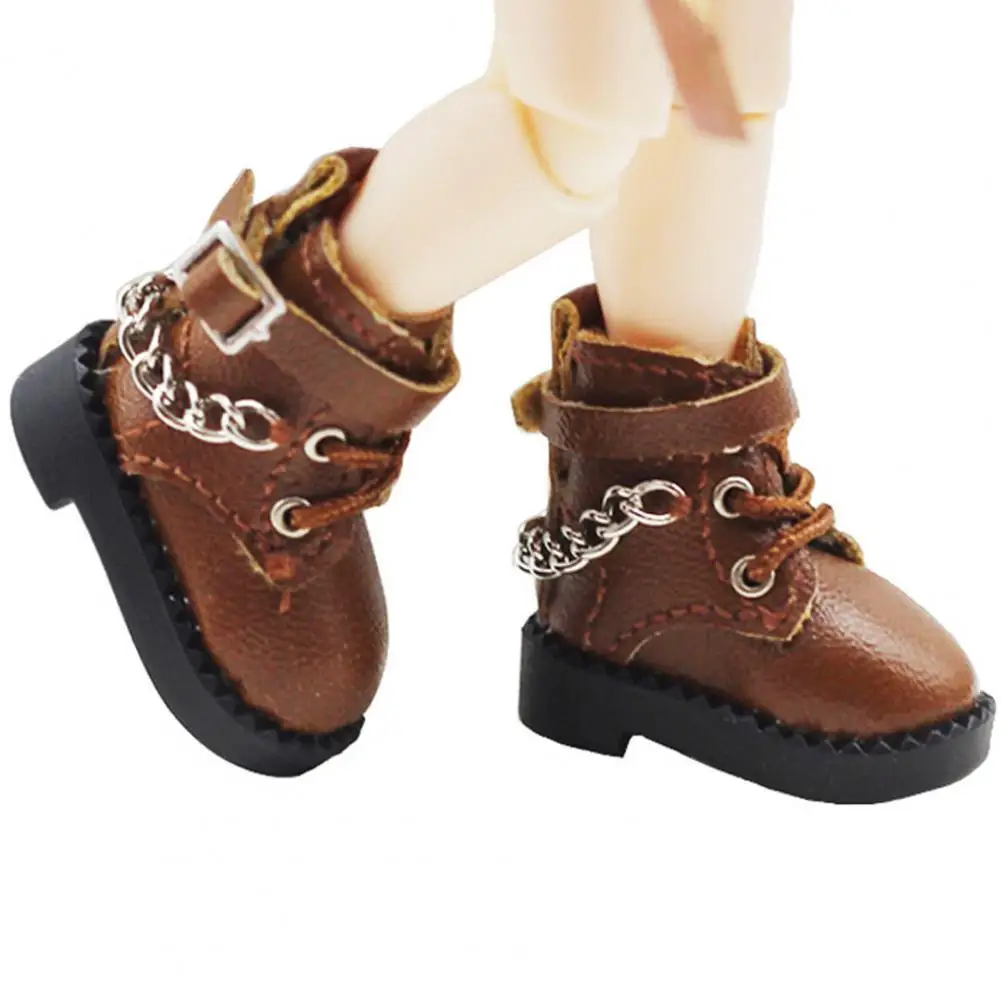 

1 пара, модные миниатюрные ботинки принцессы с цепочкой