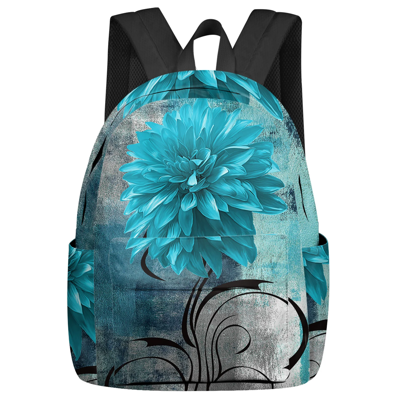 

Рюкзак для ноутбука с абстрактной текстурой, растениями и цветами