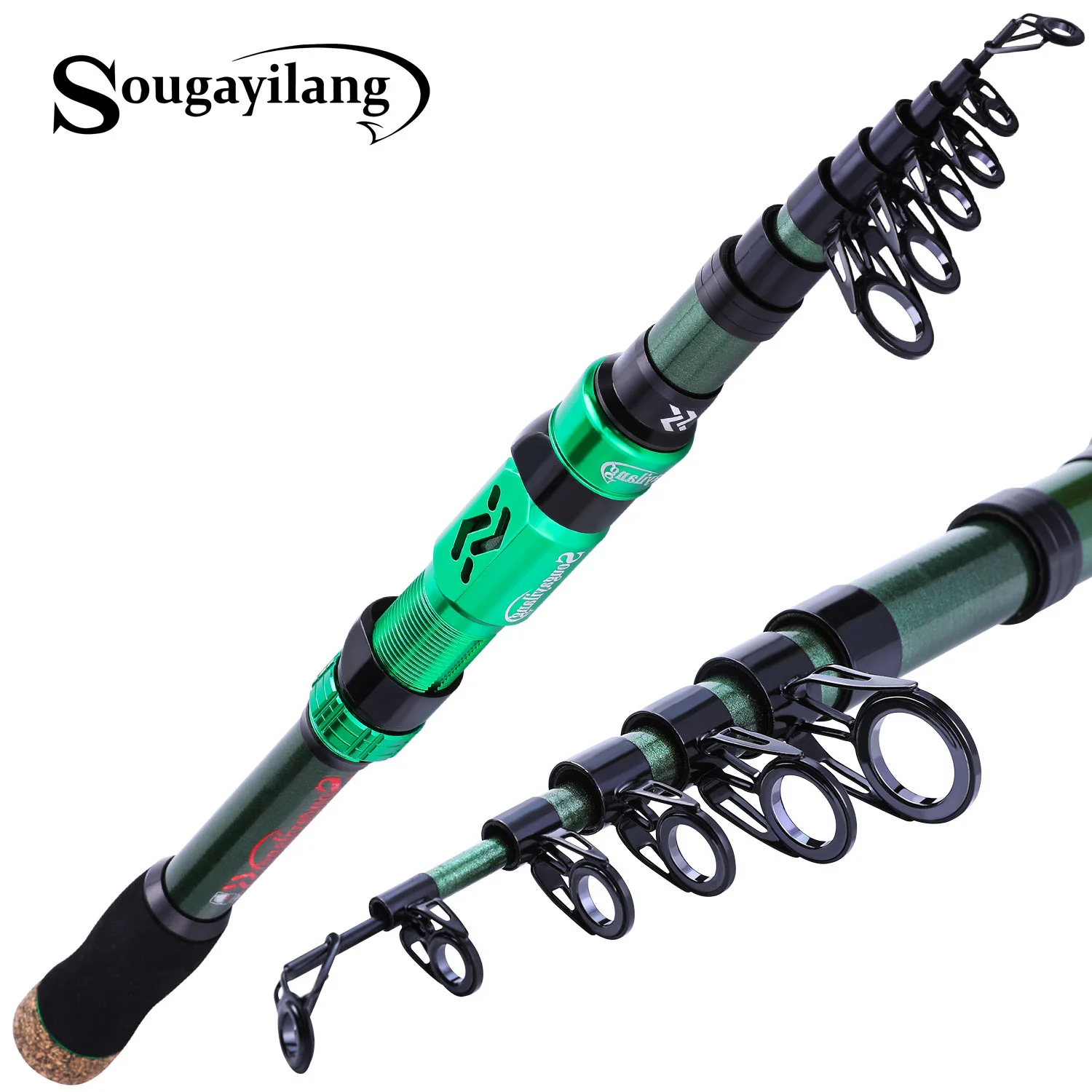 

Удочка телескопическая из углеродного волокна, 1,8-3,0 м, 8-10 секций, 5-15 фунтов