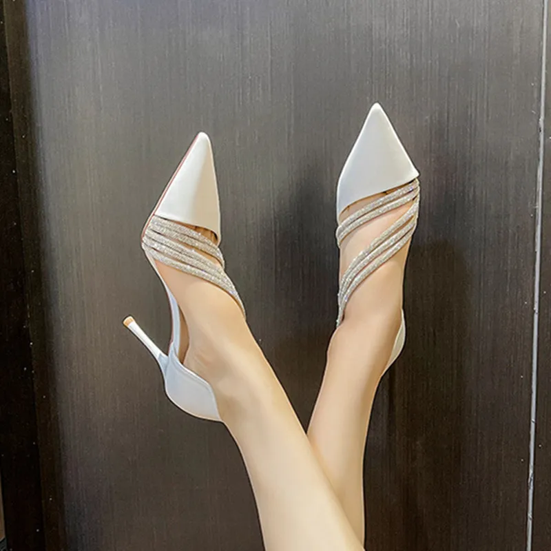 

Туфли-лодочки женские с острым носком, высокий каблук 9 см, пикантная Клубная обувь, лето 2023