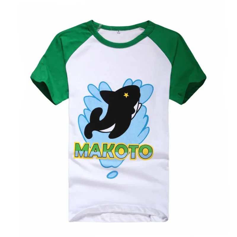 Футболка для косплея Iwatobi Makoto Tachibana аниме старшая школа Nagisa Hazuki бесплатная