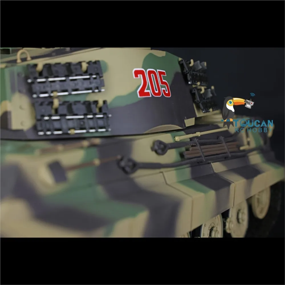 Радиоуправляемая модель танка HENG LONG King Tiger 3888A, масштаб 116, 2.4G, пластик, готовая к запуску (RTR), с гусеницами, направляющими колесами, пулеметом и BB-системой, подарок для мальчиков (art.: 3920d4330147a) - 3920d4330147a