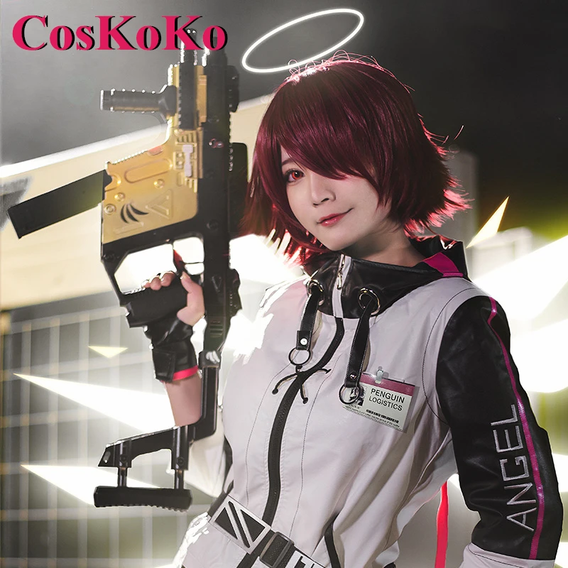

【Customized】CosKoKo Exousiai Cosplay Anime Game Arknights Costume Sweet Lovely Combat Uniform Halloween Party Role Play Clothing