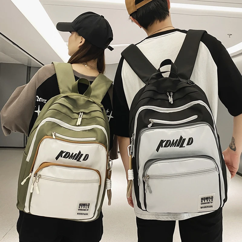 

Waterproof Nylon Men Women Backpack Female Large Capacity Multiple Pockets Travel Bag Schoolbag For Teenage Girls Boys Rucksack