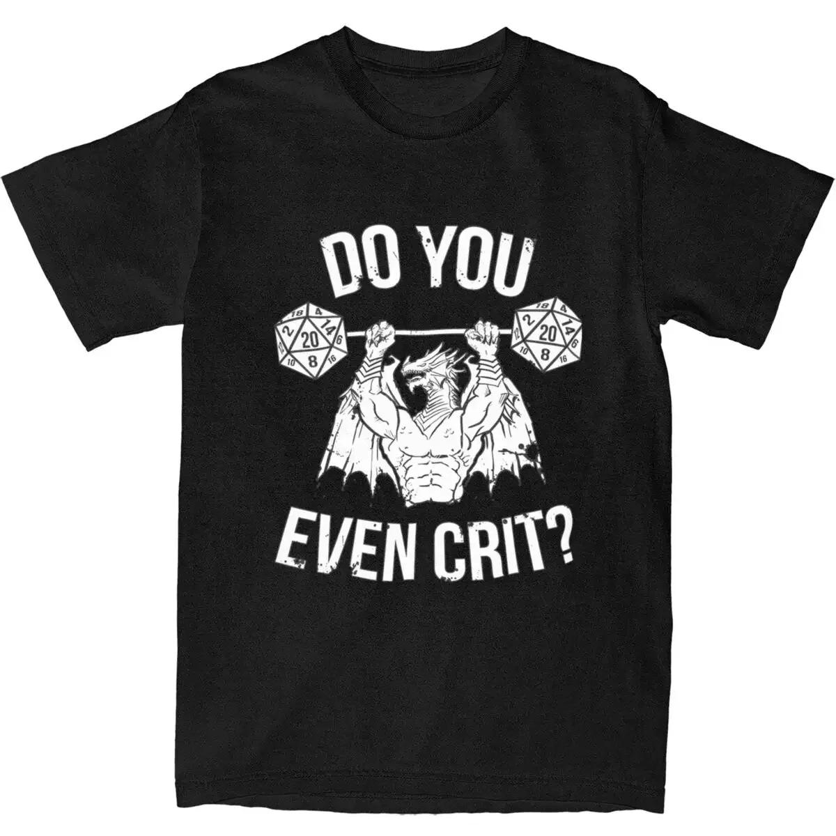 Классические винтажные хлопковые футболки Dungeon с изображением древнего дракона