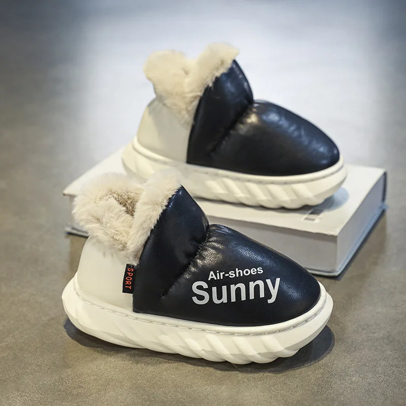 Водонепроницаемые Зимние Детские Ботинки На Хлопковой Подкладке Унисекс