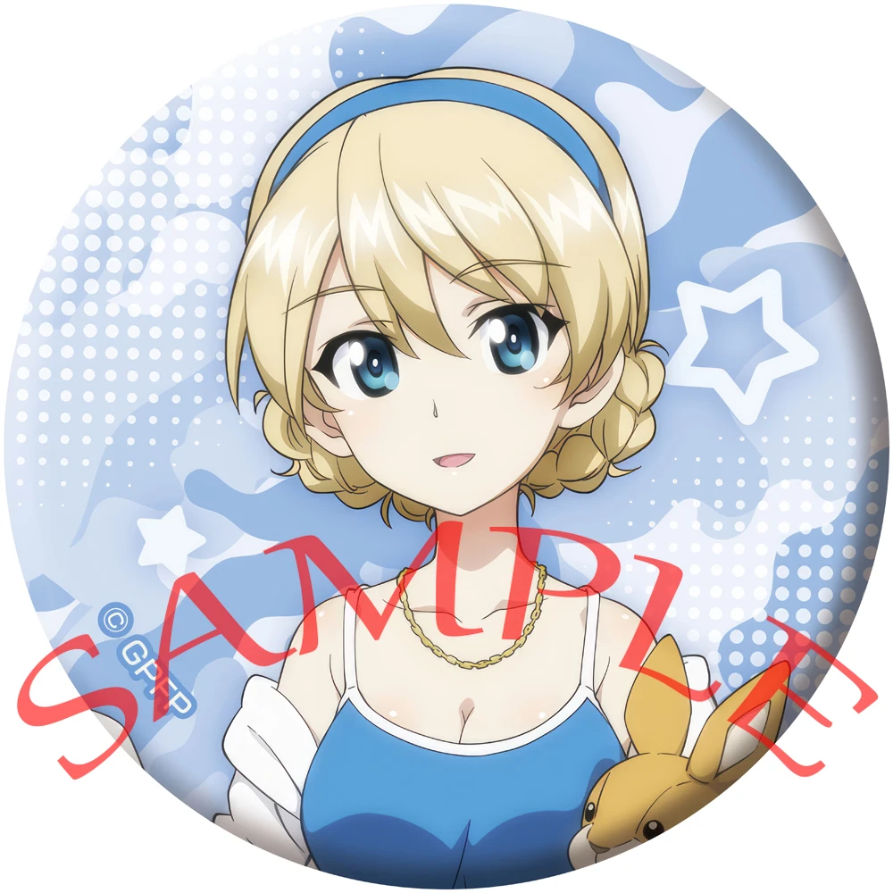 Anime GIRLS und PANZER Cosplay Reizei Mako Akiyama Yukari Nishizumi Miho Isuzu Hana Cartoon Badge Brooch Pins Accessories Gifts
