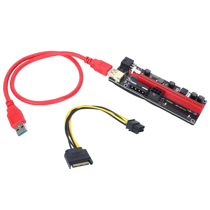 

VER 009S PCIE Райзер 1X до 16X, графическая удлинительная карта для GPU майнинга, Райзер, карта расширения, PCI Express адаптер, 18 шт. в упаковке