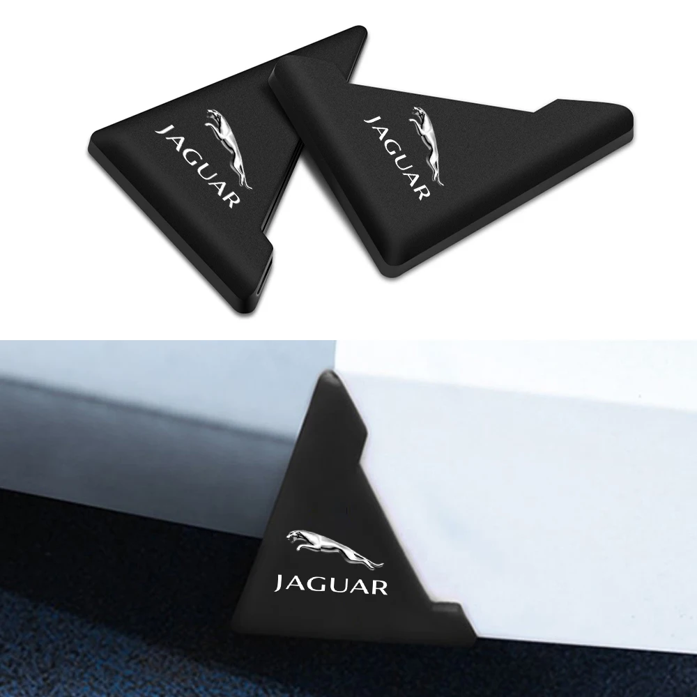 

2pcs Silicone Car Door Corner Cover Anti-Scratch Crash Protection For Jaguar XF XE XJ F-Pace X-Type S-Type F-Type E-Pace I-PACE