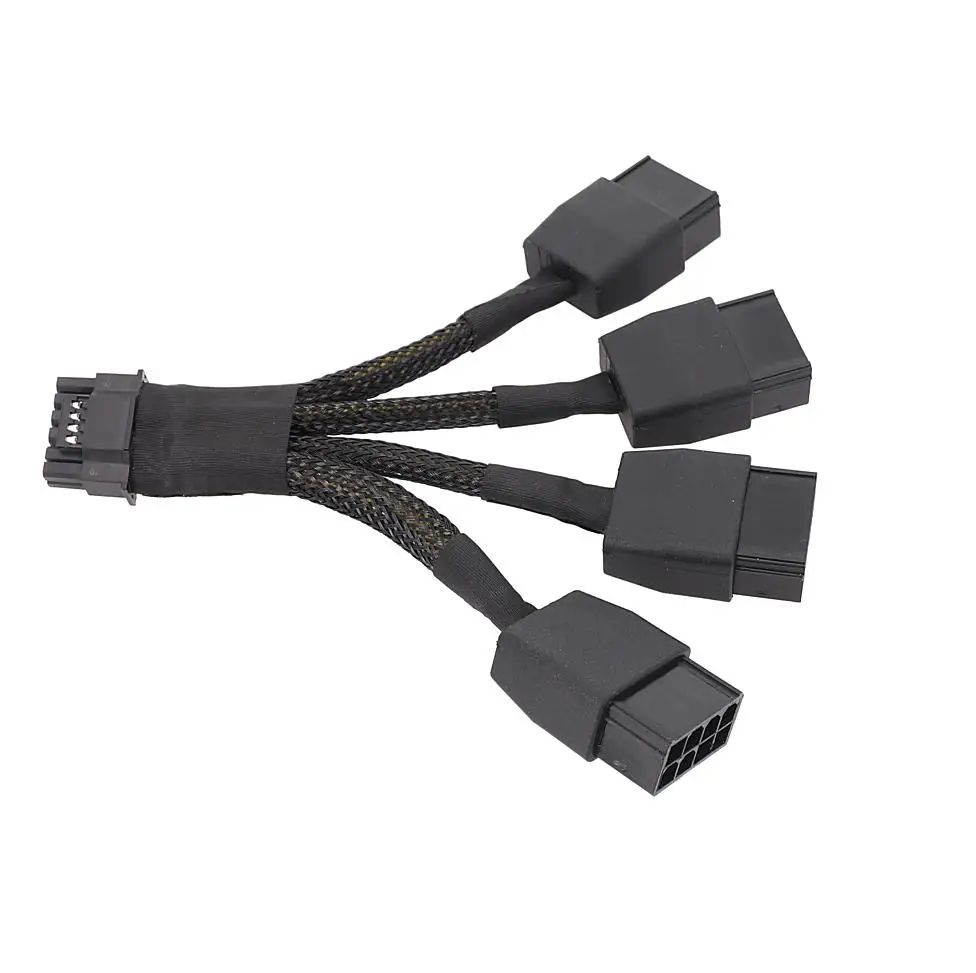 

New product 16AWG 4x8pin PCI-e to 16Pin(12+4) PCI-e 5.0 12VHPWR Connectors 16P Extension Cable for GPU RTX4090 RTX4080 Series