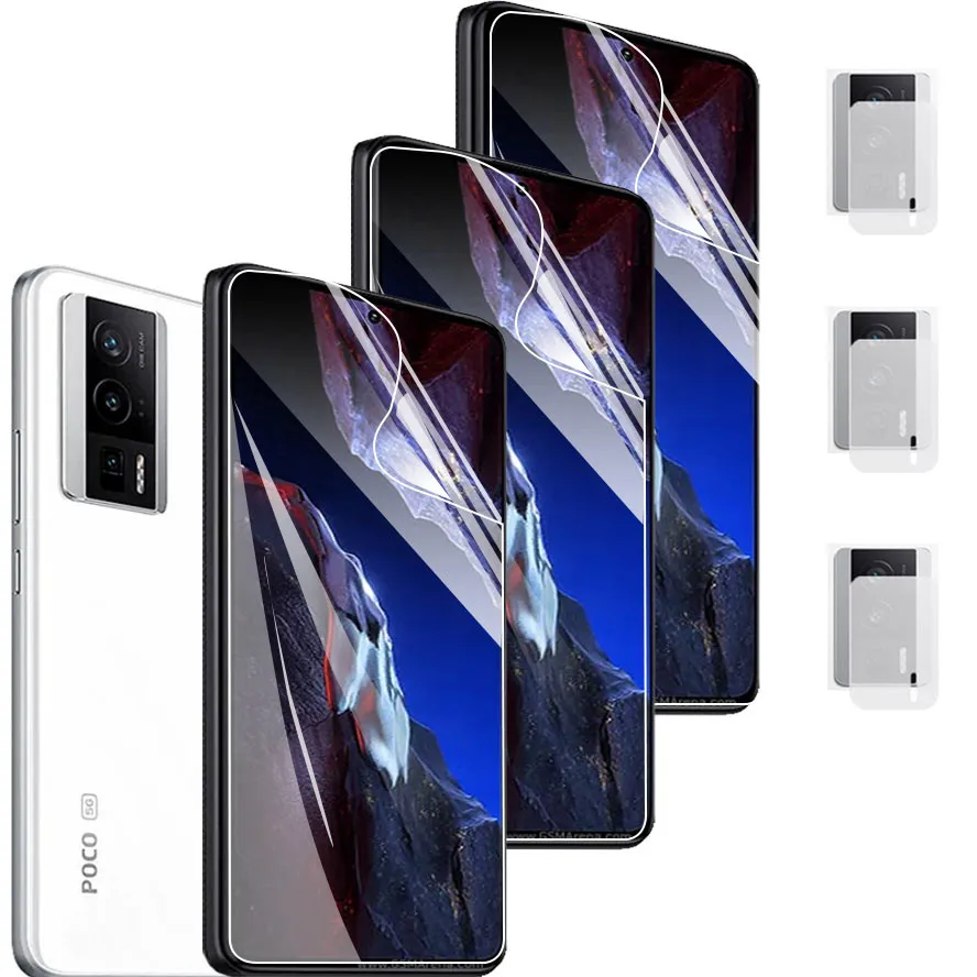 

mica hidrogel poco f5 hydrogel film poco f5 pro screen protector poco x5 pro lamina poco f 5 camera poko f5 global version not glass pocco f5pro Back Film pocof5