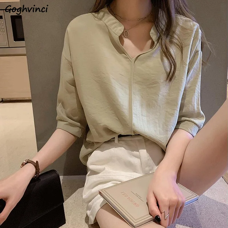 

Blouses Women Chiffon Thin Summer Young Lady Chic Korean Style Street Fashion Tender Ulzzang Retro Fashion Casual Stylish Slim
