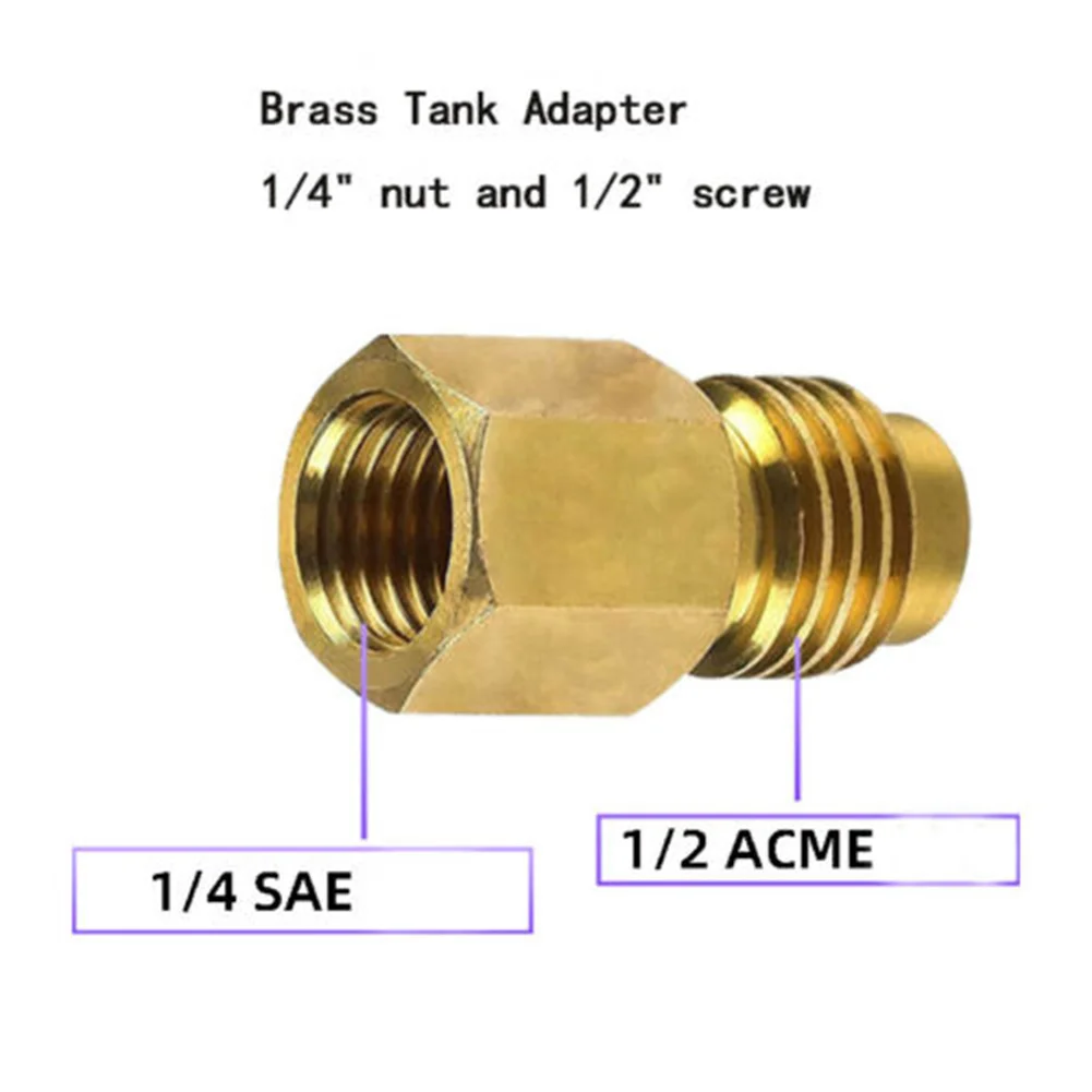 Self Sealing R134A 1/2-16 ACME Female Thread Can Tap Valve Refrigerant Dispenser Tank Adapter For 1/4 And 1/2