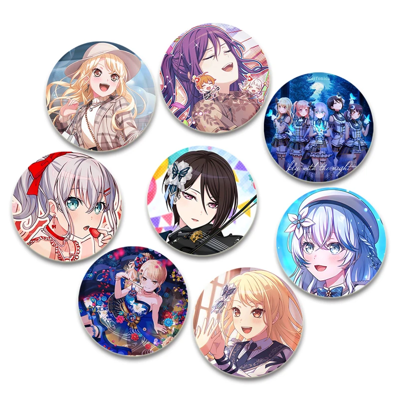 Аниме BanG Dream! Булавки Morfonica милый мультяшный значок повязка для девочек броши