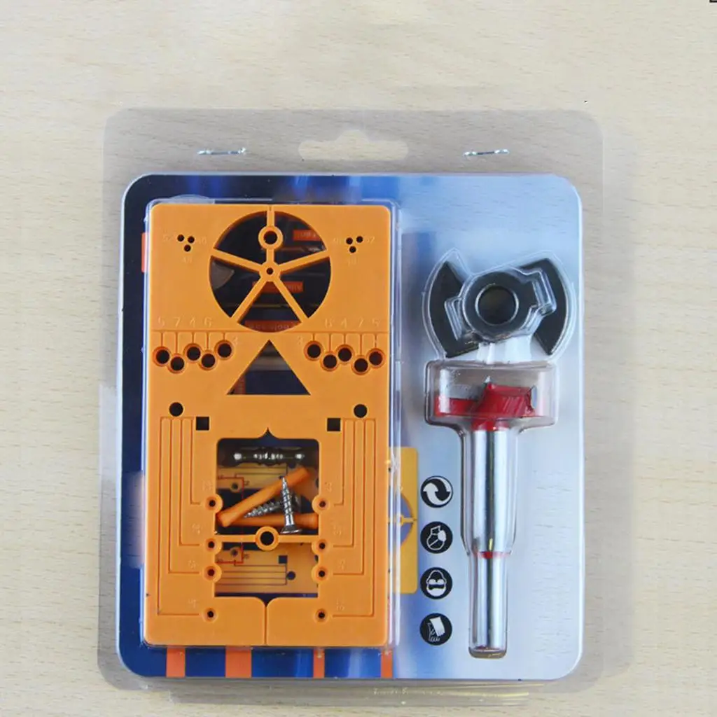 

Hinge Drilling Jig Guide Locator Template Concealed Hinge Jig for Cabinet