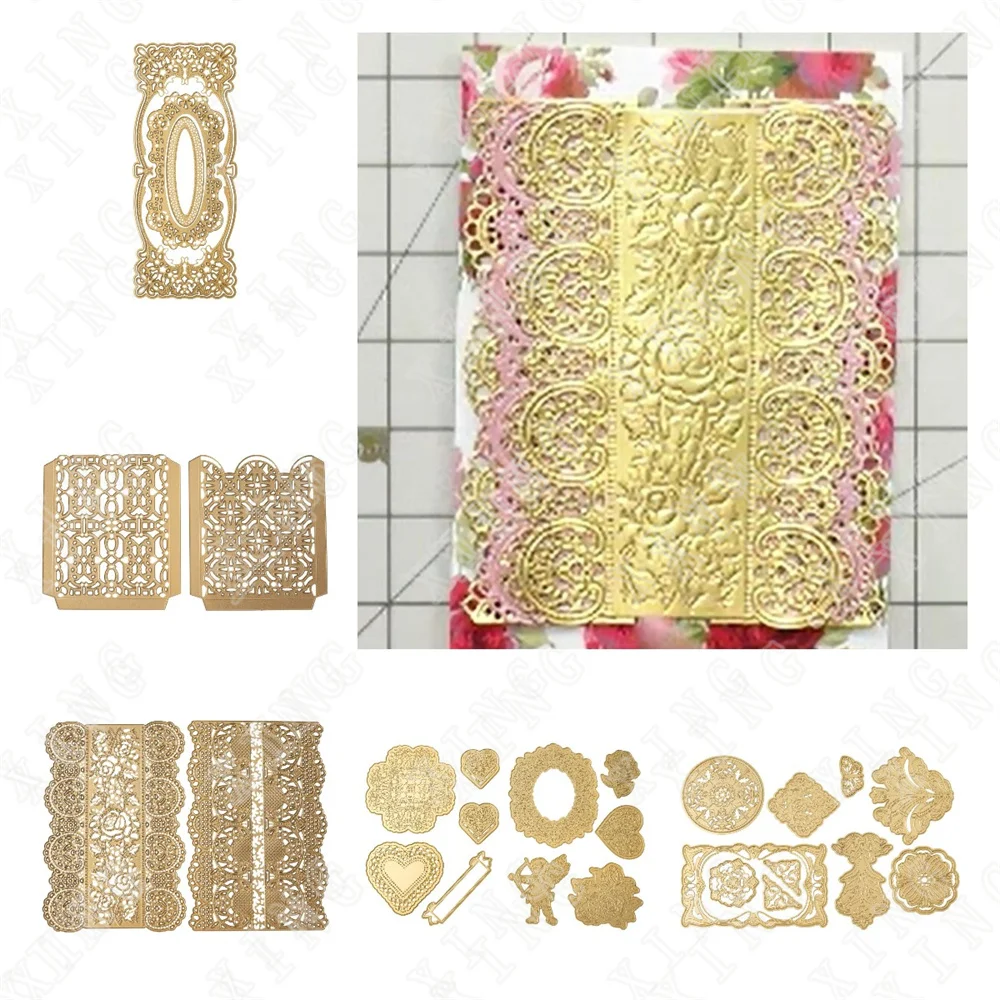 

2022 New Slimline Pocket Concentric Impression Craft Metal Cutting Dies Diy Scrapbooking Photo Album Decorative Embossing Molds