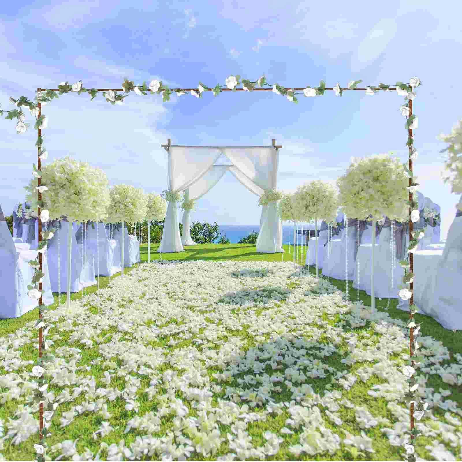 

Fake Rose Garland Ornament Home Flower Decor Vines Room Artificial Decorative