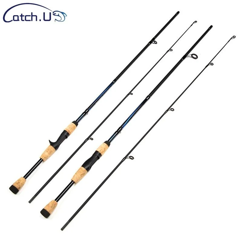 Catch.U 1.7m/1.8m Fishing Rod Carbon Fiber Spinning/Casting Fishing Pole Bait Weight 6-12g Reservoir Pond Fast Lure Fishing Rods