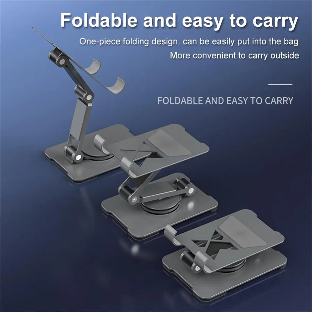 

Mobile Phone Holder Rotatable Multifunctional Desktop Phone Stand Folding Aluminum Alloy Fo Xiaomi Huawei Holder Bracket Lazy