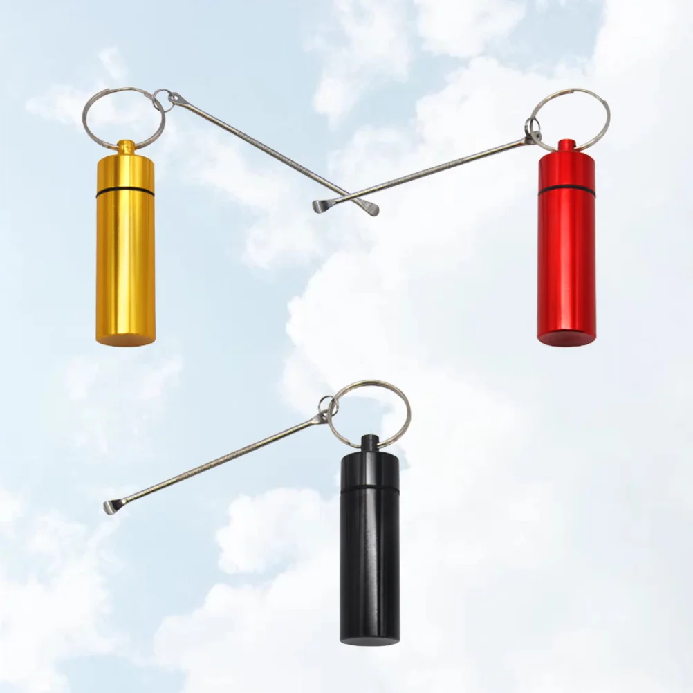 

3Pcs Box Container Aluminium Alloy Case Container Portable Holder for Outdoor Trip