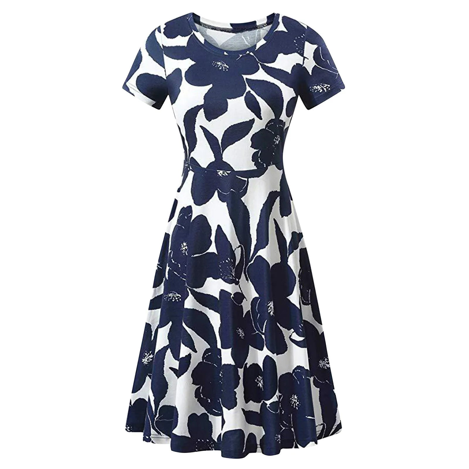 

Женские летние платья 2020, сексуальное пляжное платье Бохо С V-образным вырезом и цветочным принтом, ТРАПЕЦИЕВИДНОЕ мини-платье с коротким ру...